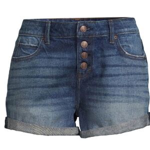 Low-rise Button Front Shorts